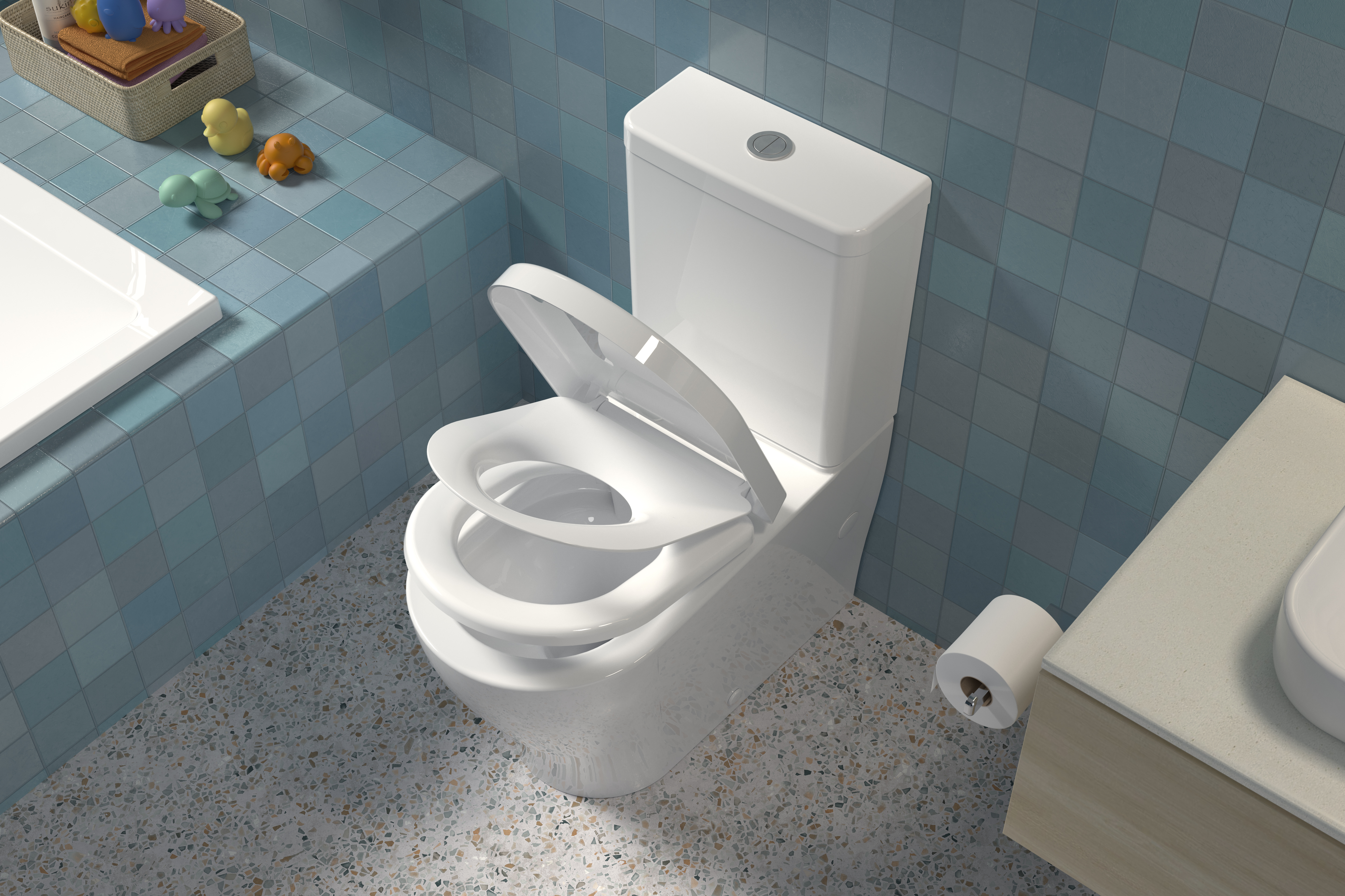 LiveWell by Caroma Family D Shape Toilet Seat