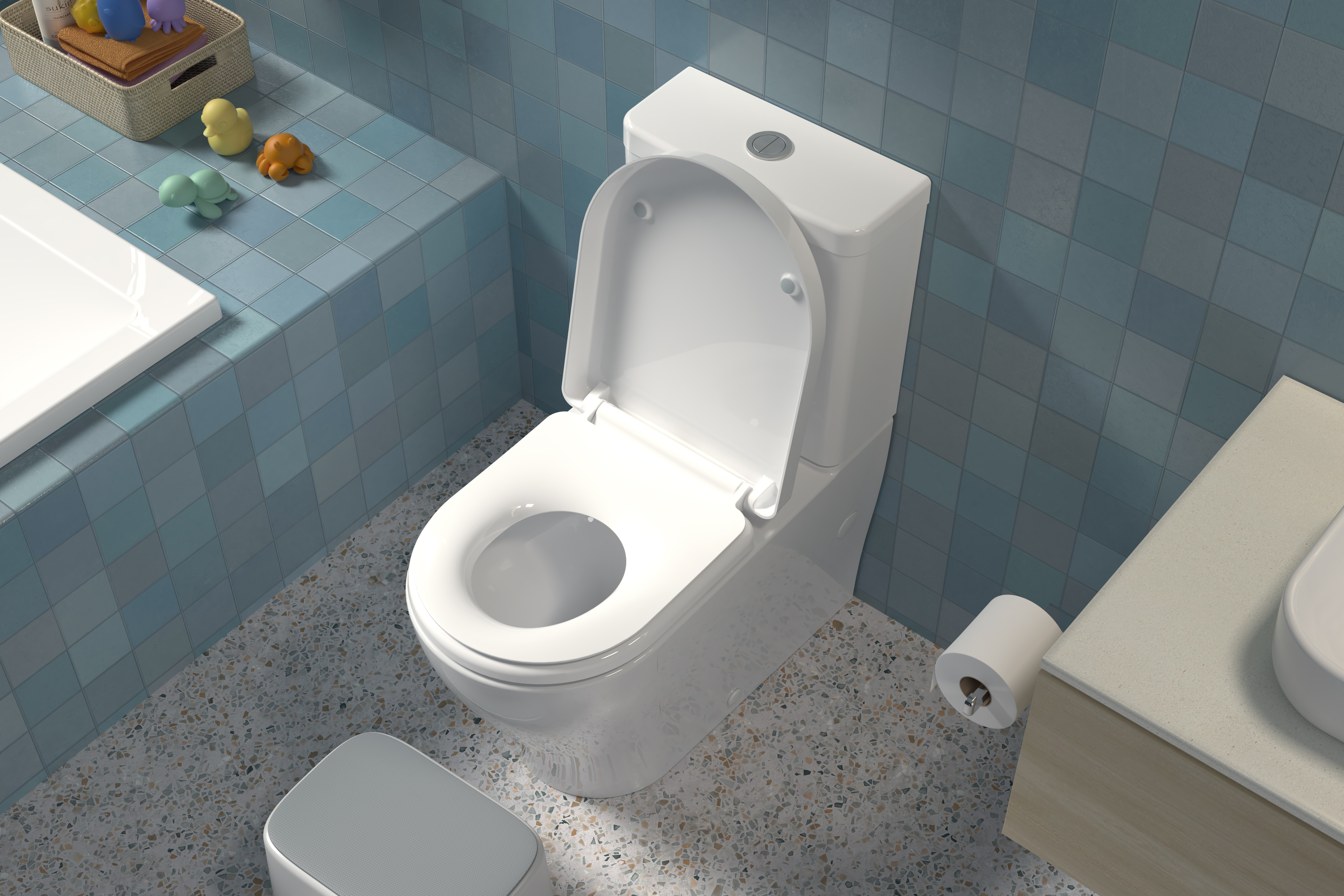 LiveWell by Caroma Family D Shape Toilet Seat